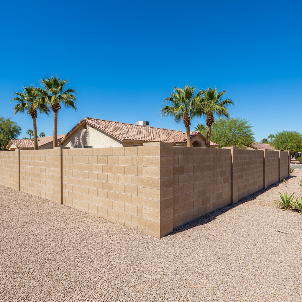Block Wall Installation in Sun City, AZ