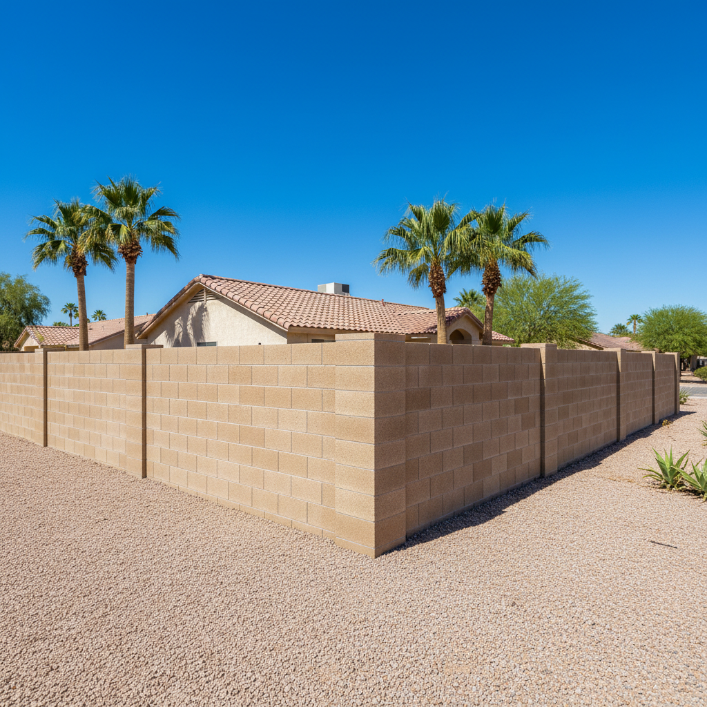 Block Wall in Sun City, AZ - Image 2