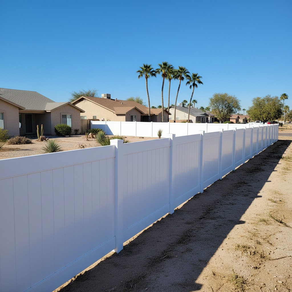 Vinyl Fence Installation in Sun City, AZ